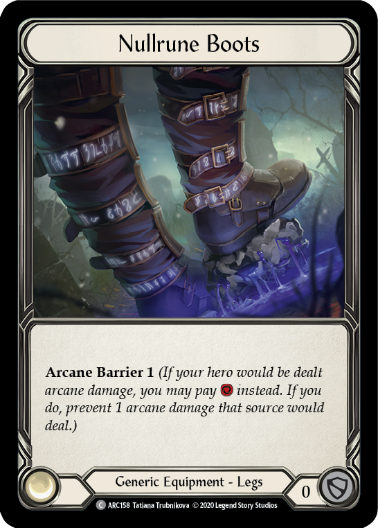 Nullrune Boots [U-ARC158] (Arcane Rising Unlimited)  Unlimited Normal | Boutique FDB TCG