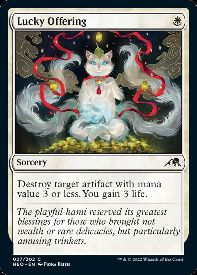 Lucky Offering [Kamigawa: Neon Dynasty] | Boutique FDB TCG