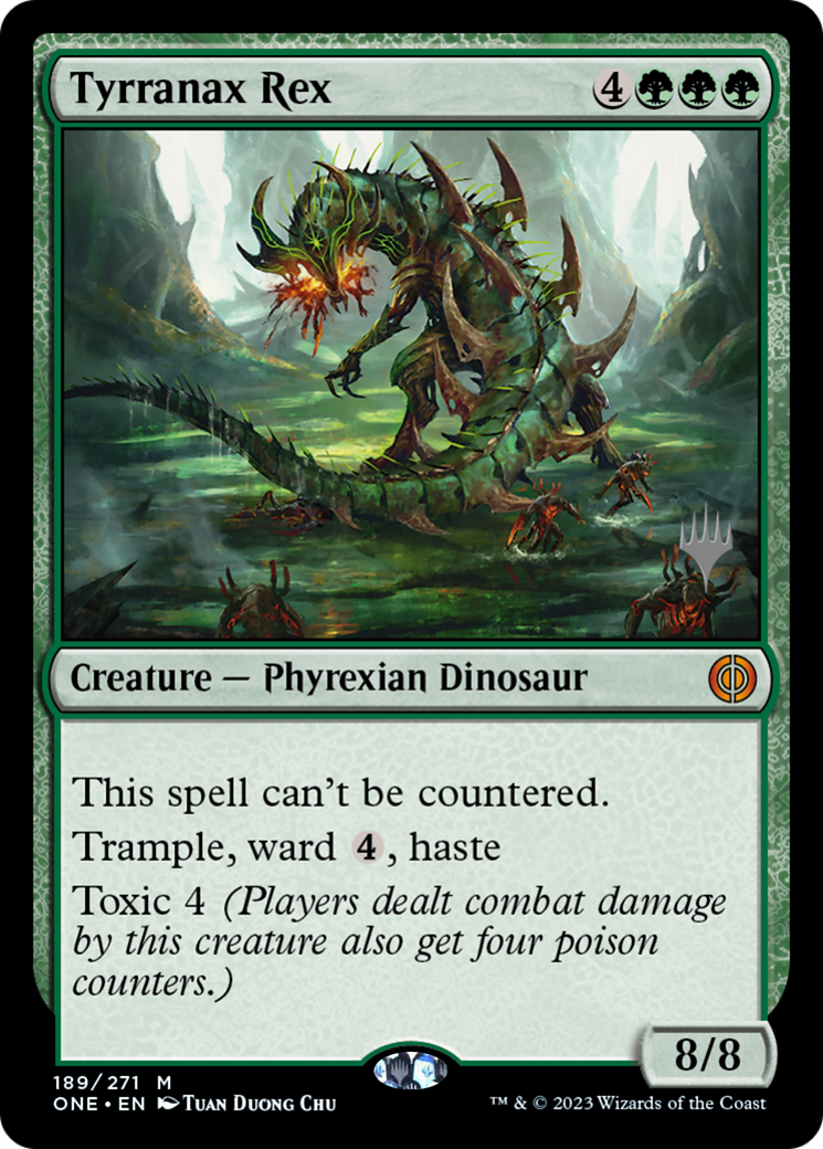 Tyrranax Rex (Promo Pack) [Phyrexia: All Will Be One Promos] | Boutique FDB TCG