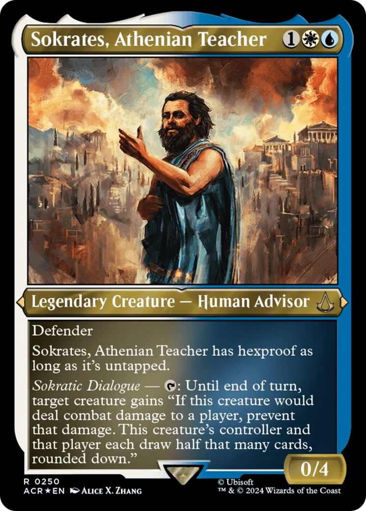 Sokrates, Athenian Teacher (Foil Etched) [Assassin's Creed] | Boutique FDB TCG