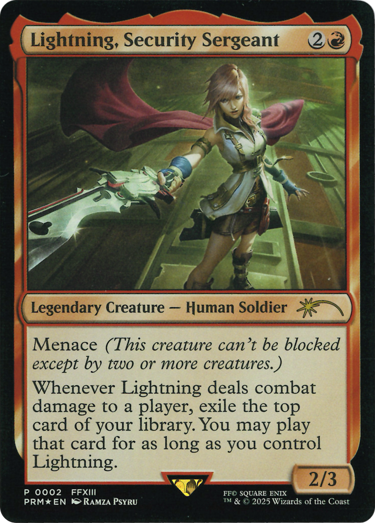 Lightning, Security Sergeant (Costco Bundle) [FINAL FANTASY Promos] | Boutique FDB TCG