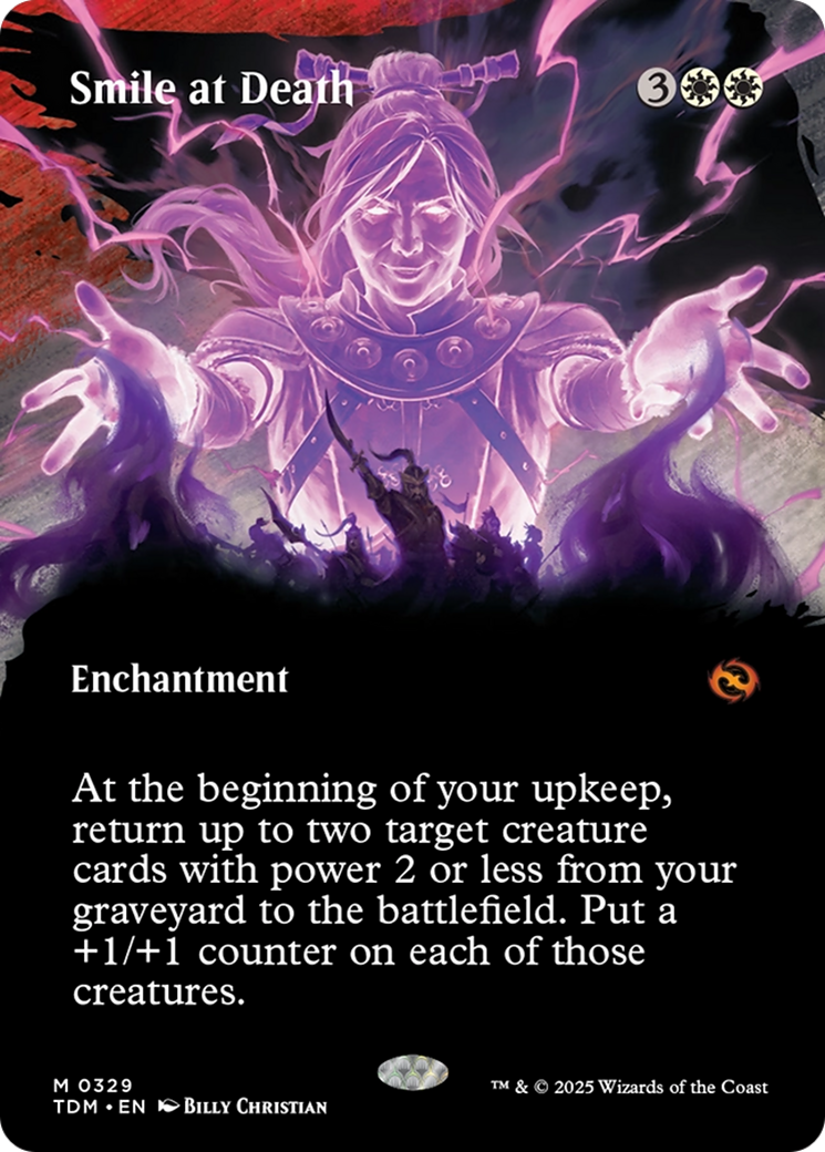 Smile at Death (Borderless) [Tarkir: Dragonstorm] | Boutique FDB TCG