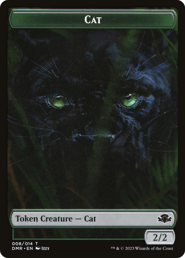 Cat Token (008) [Dominaria Remastered Tokens] | Boutique FDB TCG