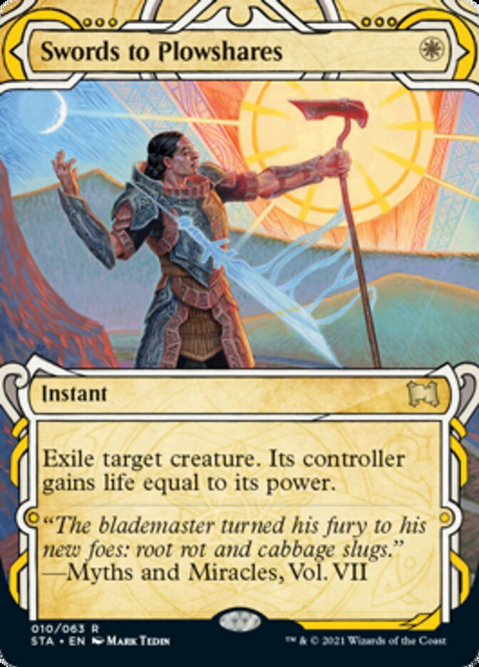 Swords to Plowshares (Foil Etched) [Strixhaven: Mystical Archive] | Boutique FDB TCG
