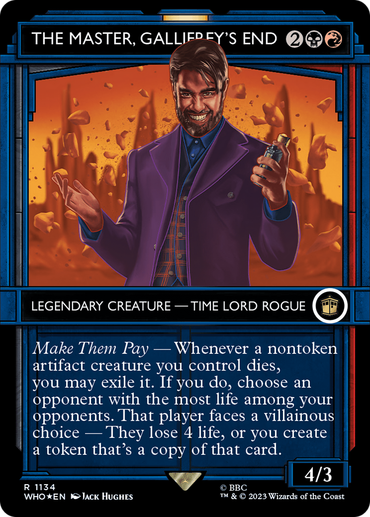 The Master, Gallifrey's End (Showcase) (Surge Foil) [Doctor Who] | Boutique FDB TCG