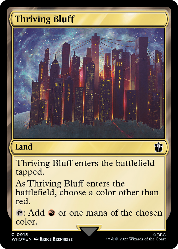 Thriving Bluff (Surge Foil) [Doctor Who] | Boutique FDB TCG