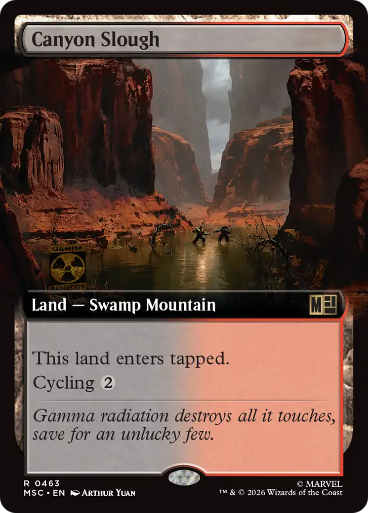Canyon Slough (Extended Art) [Marvel Super Heroes Commander] | Boutique FDB TCG