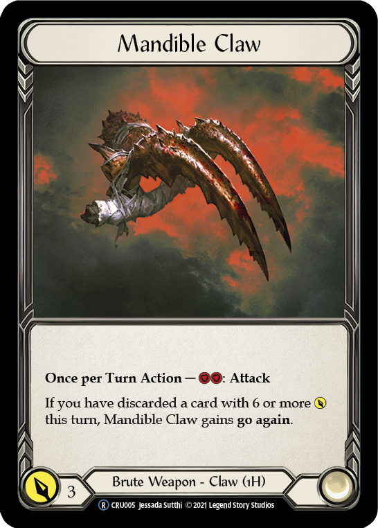 Mandible Claw [U-CRU005] (Crucible of War Unlimited)  Unlimited Normal | Boutique FDB TCG