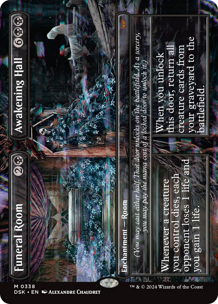 Funeral Room // Awakening Hall (Borderless) [Duskmourn: House of Horror] | Boutique FDB TCG