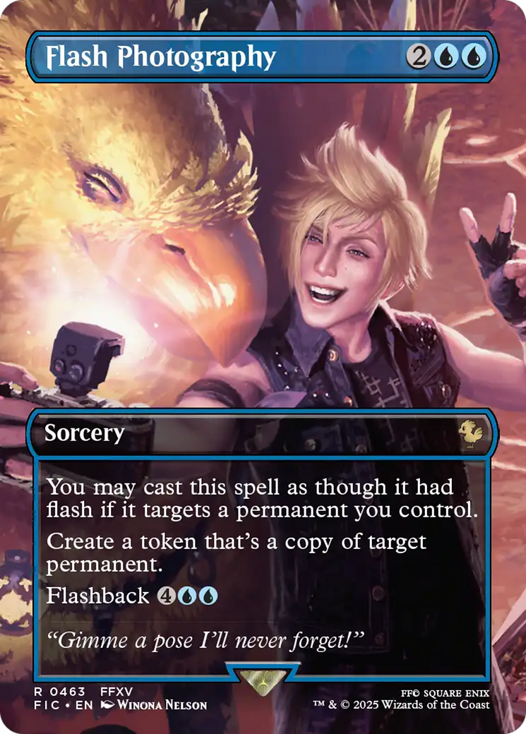 Flash Photography (Borderless) [FINAL FANTASY Commander] | Boutique FDB TCG