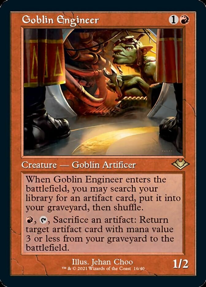 Goblin Engineer (Retro Foil Etched) [Modern Horizons] | Boutique FDB TCG