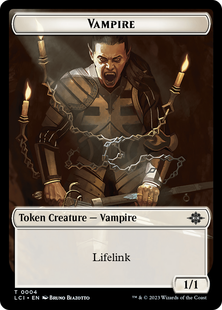 Vampire // Skeleton Pirate Double-Sided Token [The Lost Caverns of Ixalan Tokens] | Boutique FDB TCG