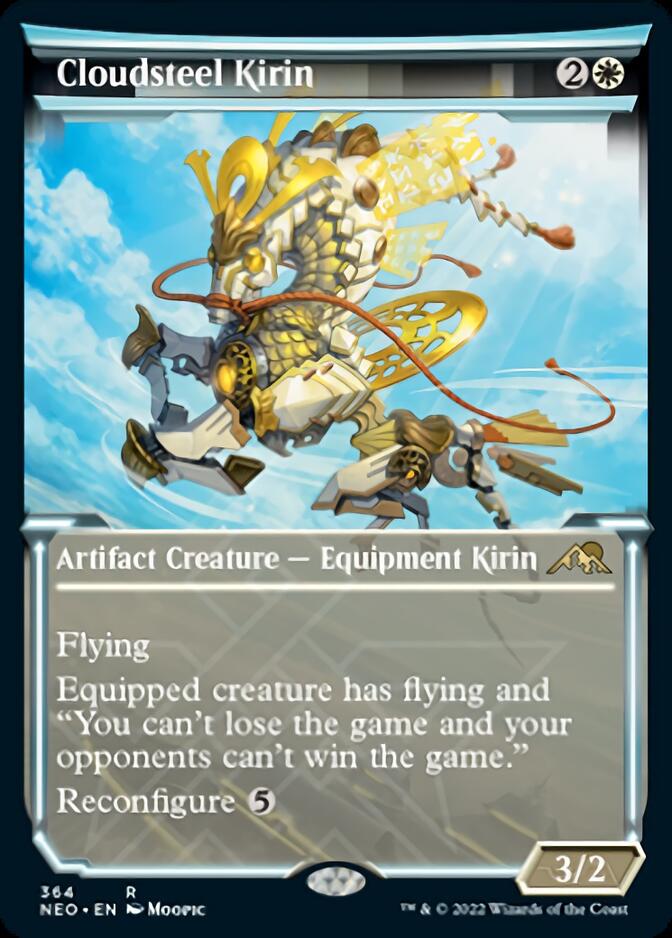 Cloudsteel Kirin (Showcase Soft Glow) [Kamigawa: Neon Dynasty] | Boutique FDB TCG