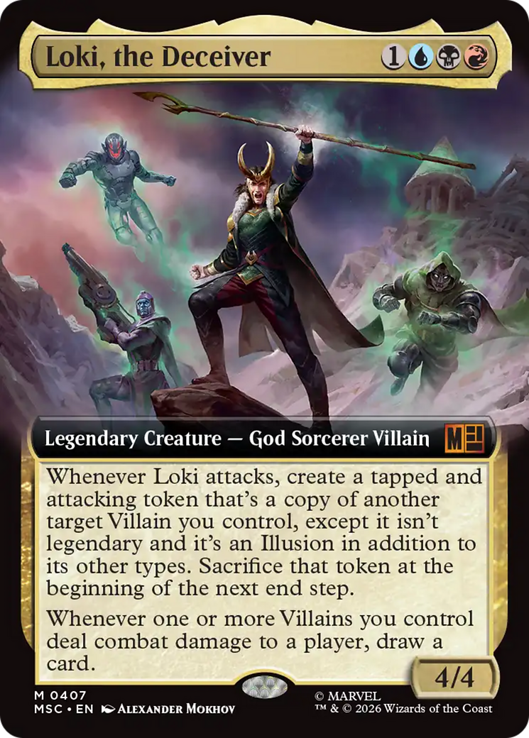 Loki, the Deceiver (Extended Art) [Marvel Super Heroes Commander] | Boutique FDB TCG