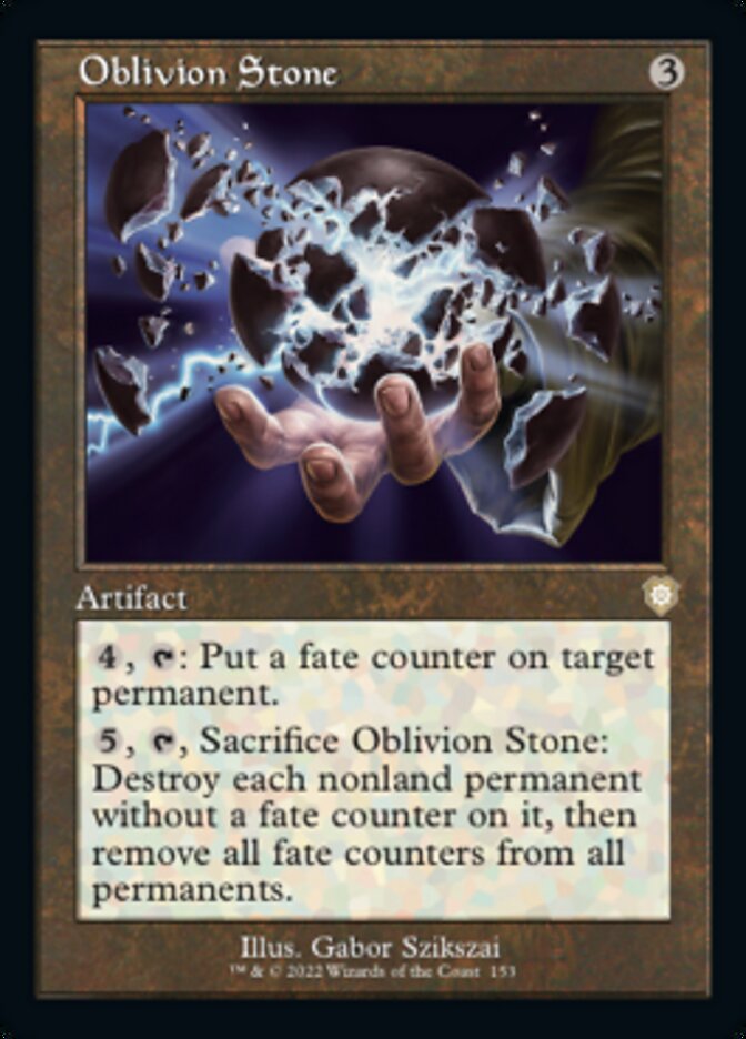 Oblivion Stone (Retro) [The Brothers' War Commander] | Boutique FDB TCG
