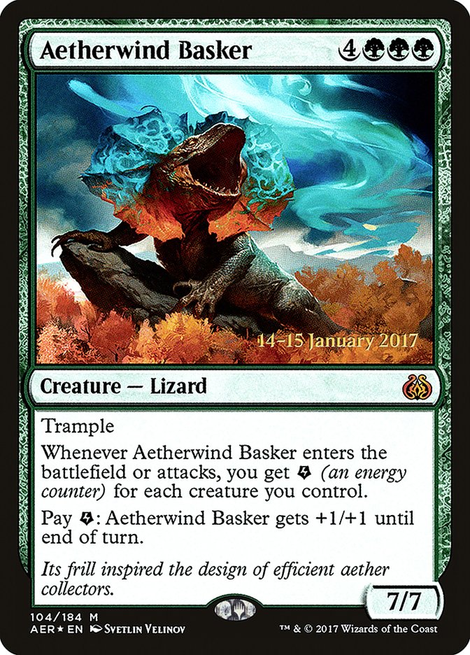 Aetherwind Basker [Aether Revolt Prerelease Promos] | Boutique FDB TCG