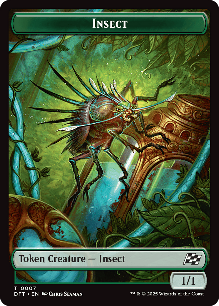 Insect // Elephant Double-Sided Token [Aetherdrift Tokens] | Boutique FDB TCG