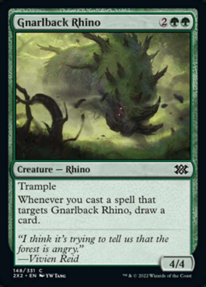 Gnarlback Rhino [Double Masters 2022] | Boutique FDB TCG