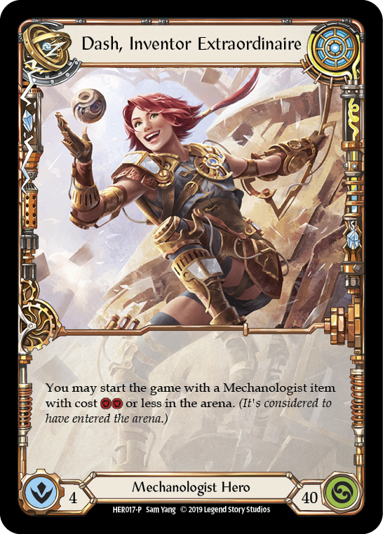 Dash, Inventor Extraordinaire [HER017-P] (Promo)  1st Edition Rainbow Foil | Boutique FDB TCG