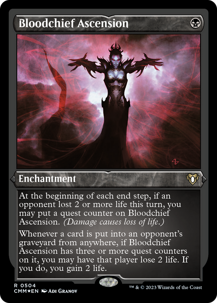 Bloodchief Ascension (Foil Etched) [Commander Masters] | Boutique FDB TCG