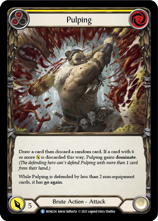 Pulping (Yellow) [MON224] (Monarch)  1st Edition Normal | Boutique FDB TCG