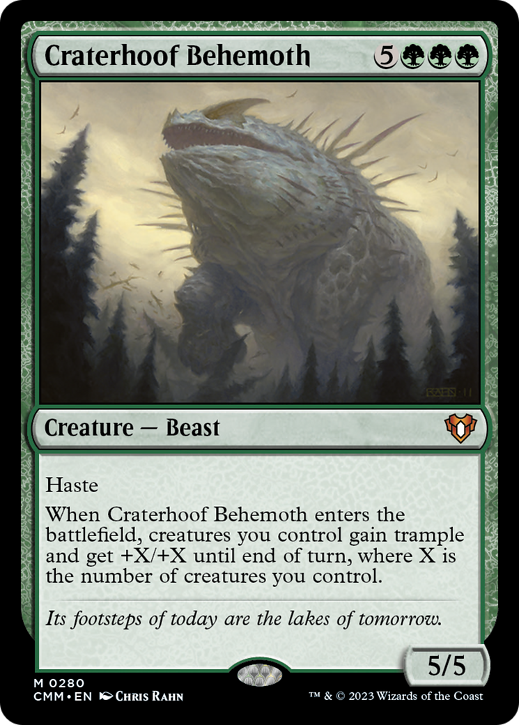 Craterhoof Behemoth [Commander Masters] | Boutique FDB TCG