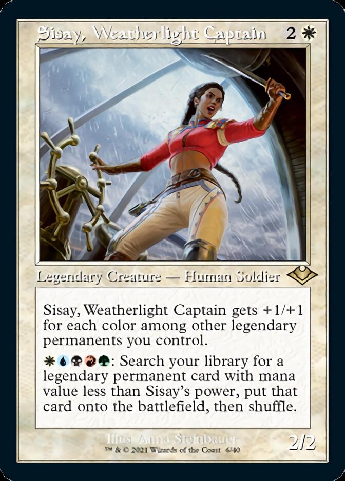 Sisay, Weatherlight Captain (Retro Foil Etched) [Modern Horizons] | Boutique FDB TCG