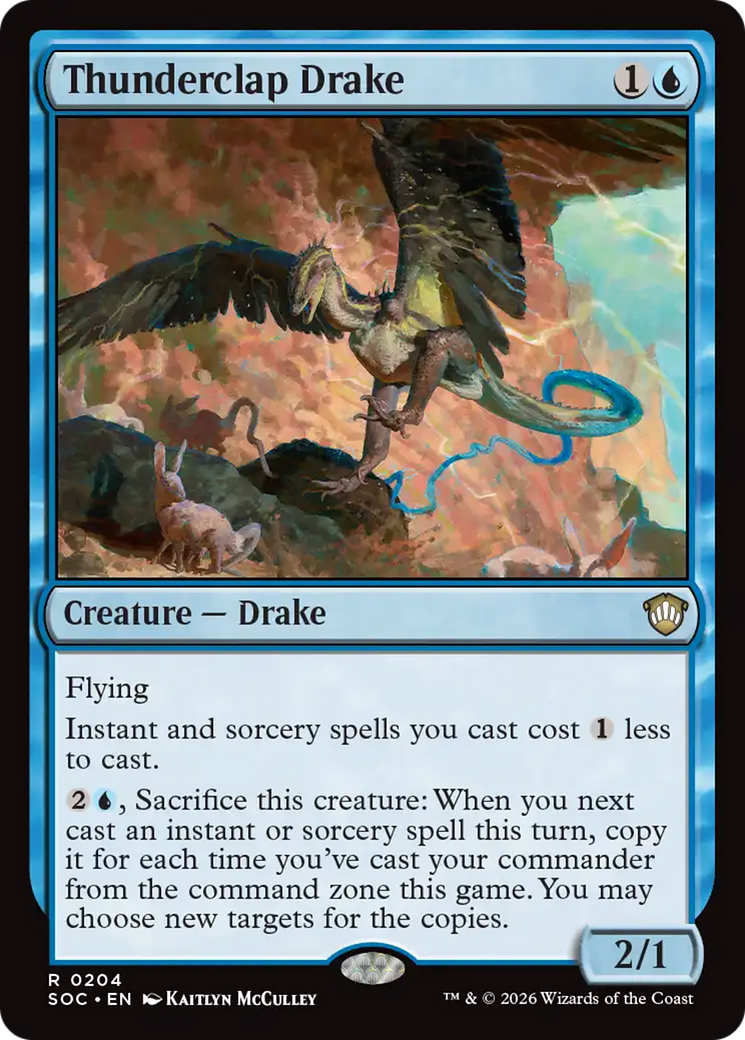 Thunderclap Drake [Secrets of Strixhaven Commander] | Boutique FDB TCG