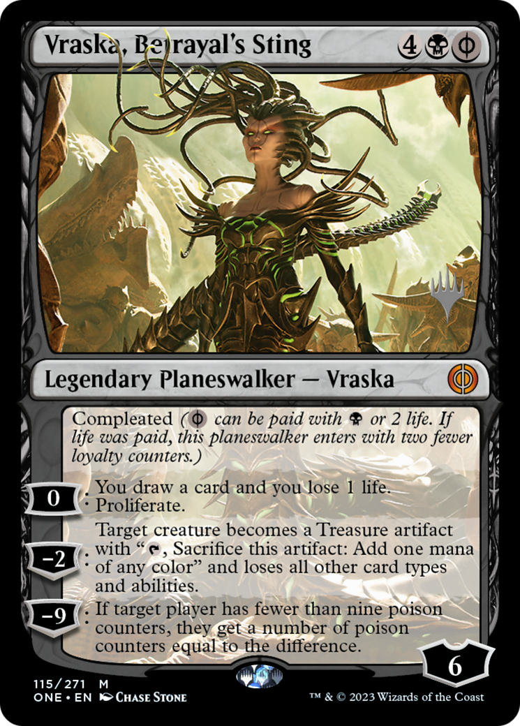 Vraska, Betrayal's Sting (Promo Pack) [Phyrexia: All Will Be One Promos] | Boutique FDB TCG