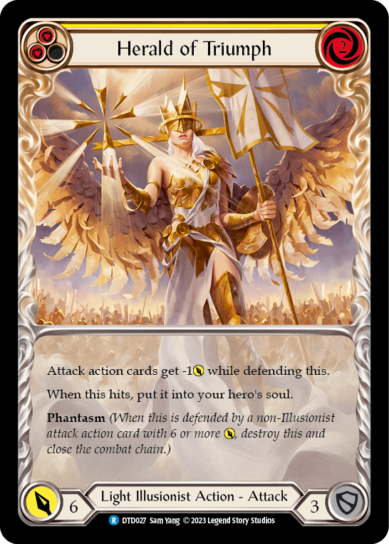 Herald of Triumph (Yellow) [DTD027] (Dusk Till Dawn) | Boutique FDB TCG