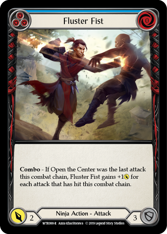 Fluster Fist (Blue) [WTR088-R] (Welcome to Rathe)  Alpha Print Normal | Boutique FDB TCG