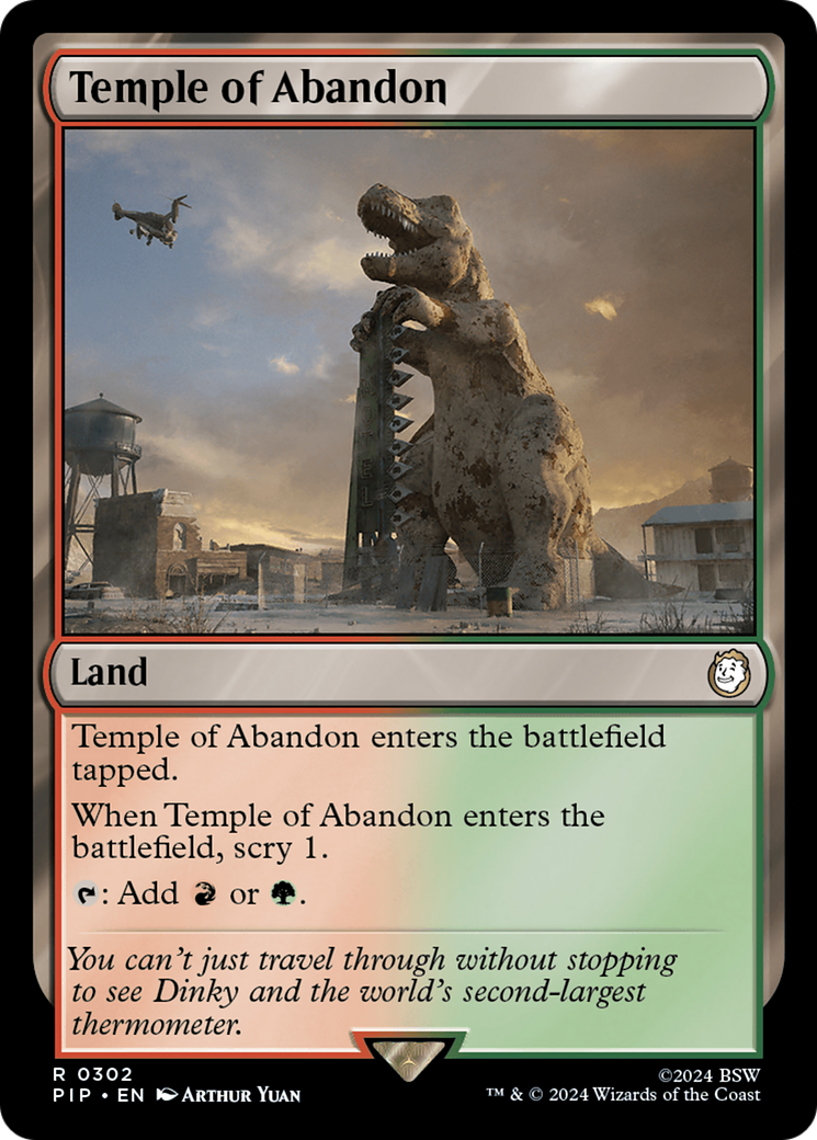 Temple of Abandon [Fallout] | Boutique FDB TCG