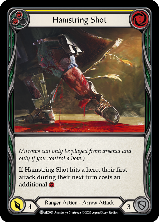 Hamstring Shot (Yellow) [U-ARC061] (Arcane Rising Unlimited)  Unlimited Normal | Boutique FDB TCG