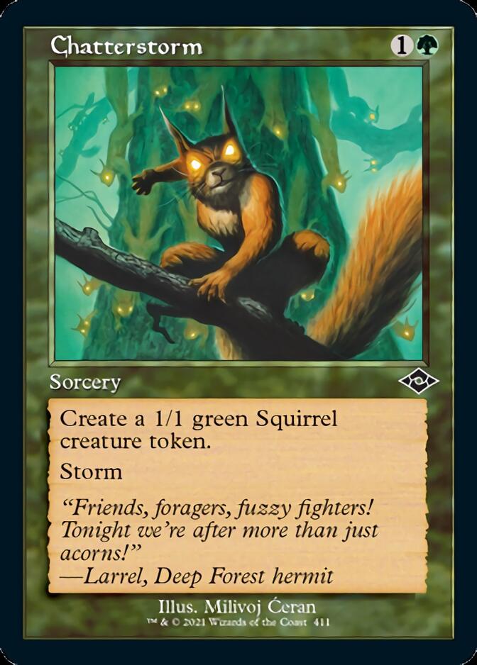 Chatterstorm (Retro Foil Etched) [Modern Horizons 2] | Boutique FDB TCG