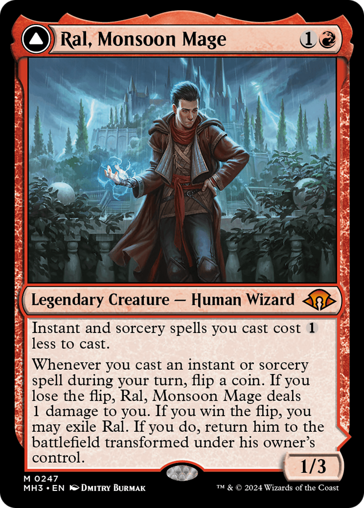 Ral, Monsoon Mage // Ral, Leyline Prodigy [Modern Horizons 3] | Boutique FDB TCG