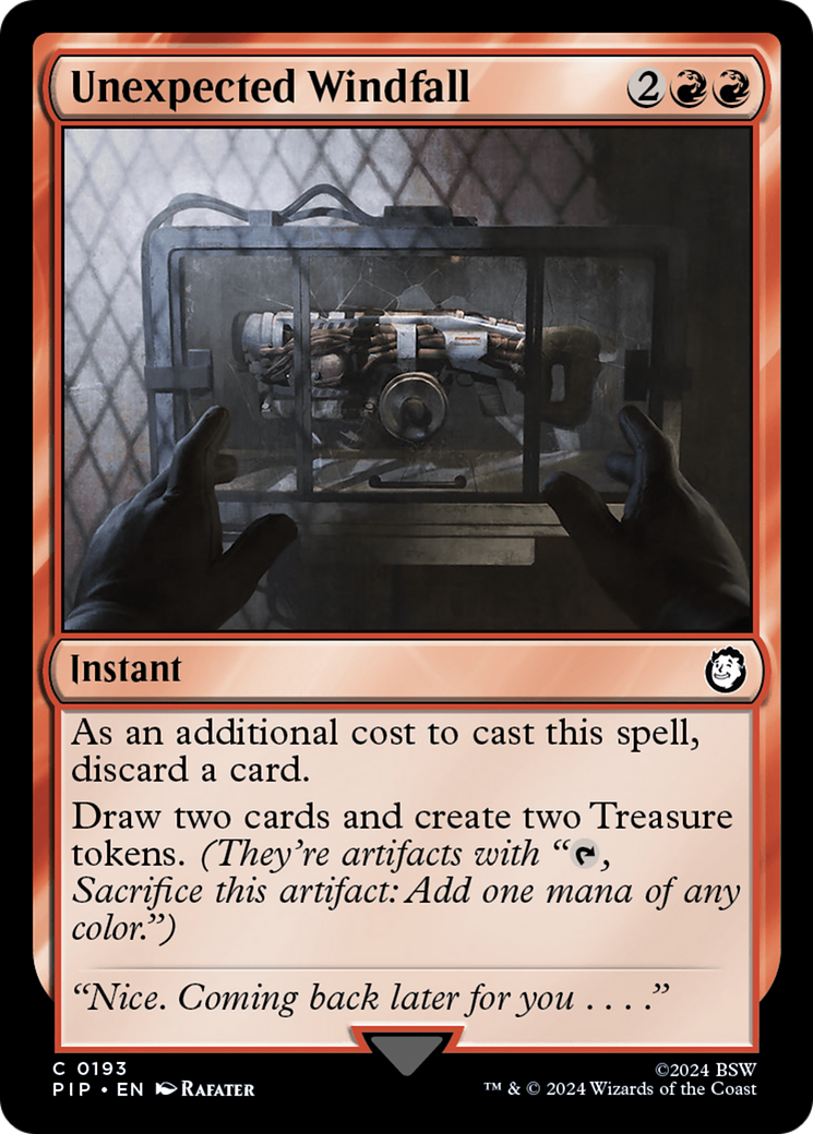 Unexpected Windfall [Fallout] | Boutique FDB TCG