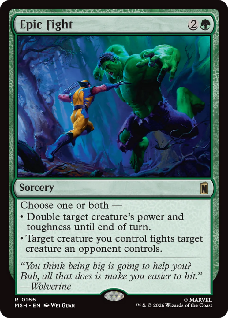 Epic Fight [Marvel Super Heroes] | Boutique FDB TCG