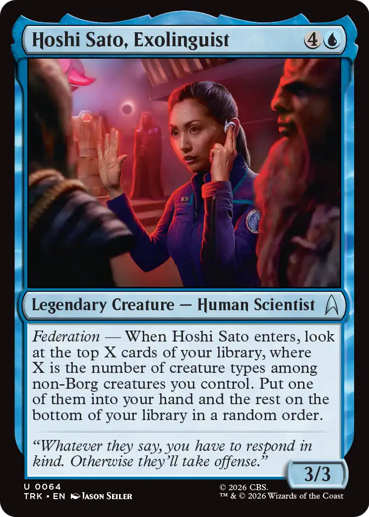 Hoshi Sato, Exolinguist [Star Trek] | Boutique FDB TCG