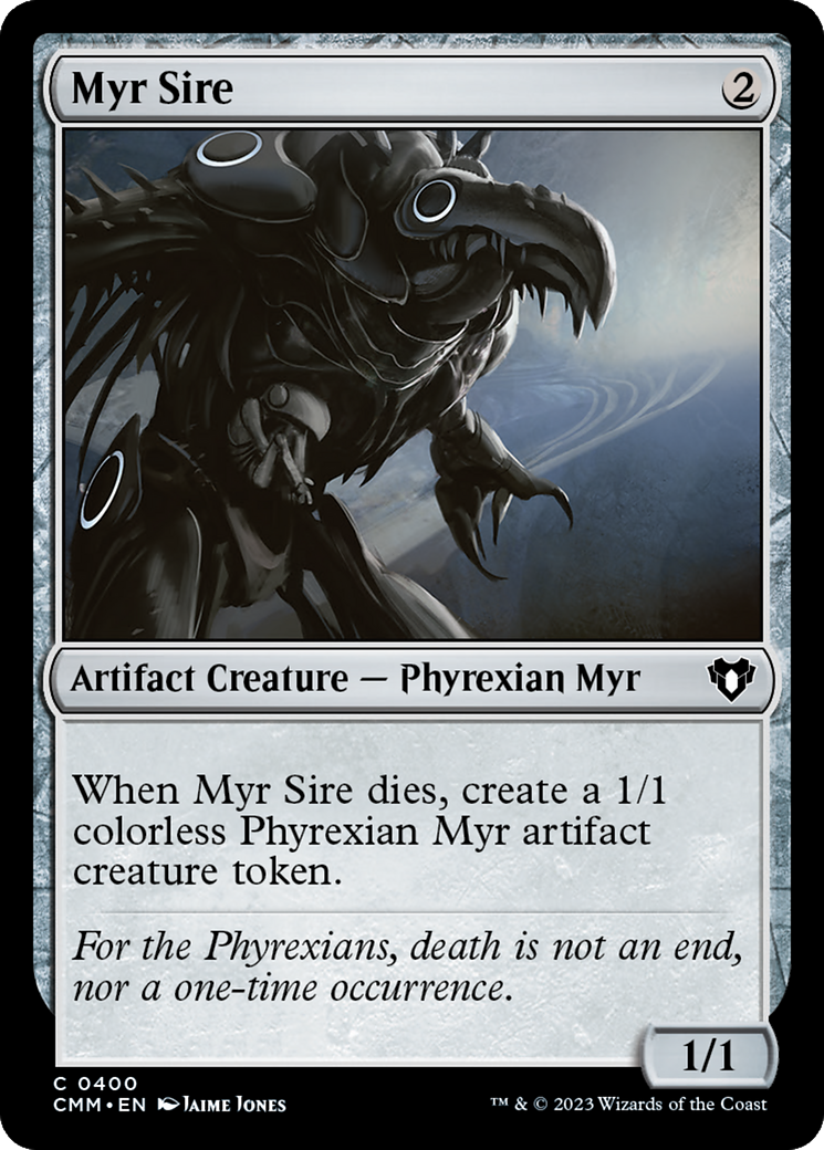 Myr Sire [Commander Masters] | Boutique FDB TCG