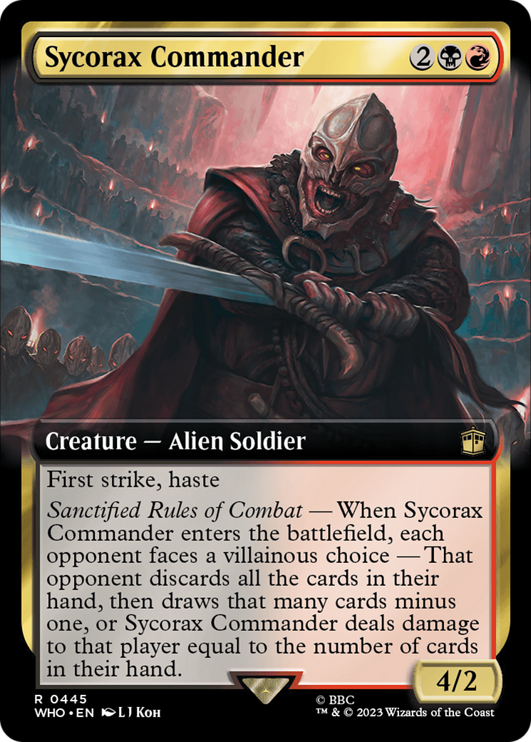 Sycorax Commander (Extended Art) [Doctor Who] | Boutique FDB TCG