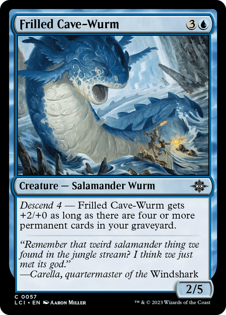 Frilled Cave-Wurm [The Lost Caverns of Ixalan] | Boutique FDB TCG