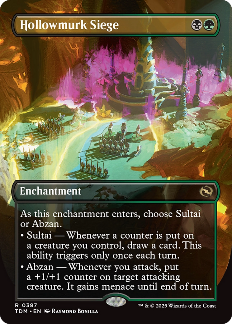 Hollowmurk Siege (Borderless) [Tarkir: Dragonstorm] | Boutique FDB TCG