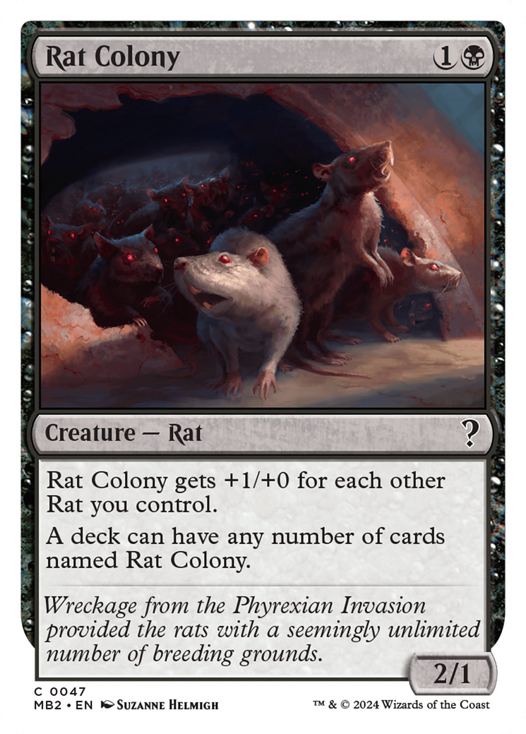 Rat Colony (White Border) [Mystery Booster 2] | Boutique FDB TCG