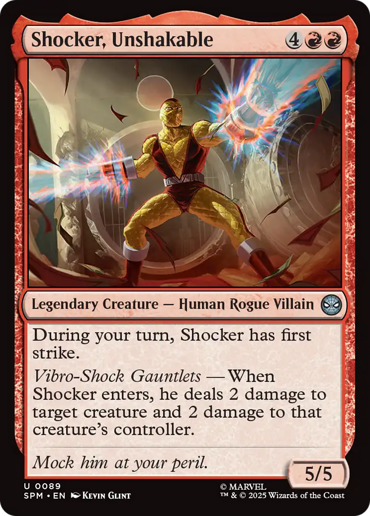 Shocker, Unshakable [Marvel's Spider-Man] | Boutique FDB TCG