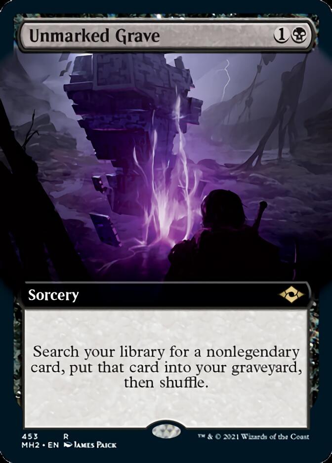 Unmarked Grave (Extended Art) [Modern Horizons 2] | Boutique FDB TCG