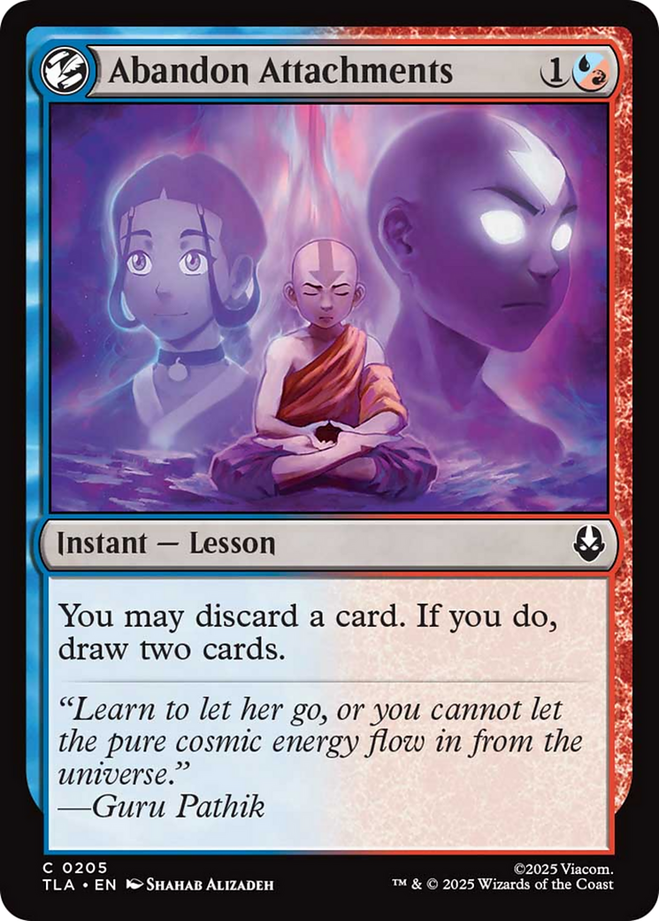 Abandon Attachments [Avatar: The Last Airbender] | Boutique FDB TCG