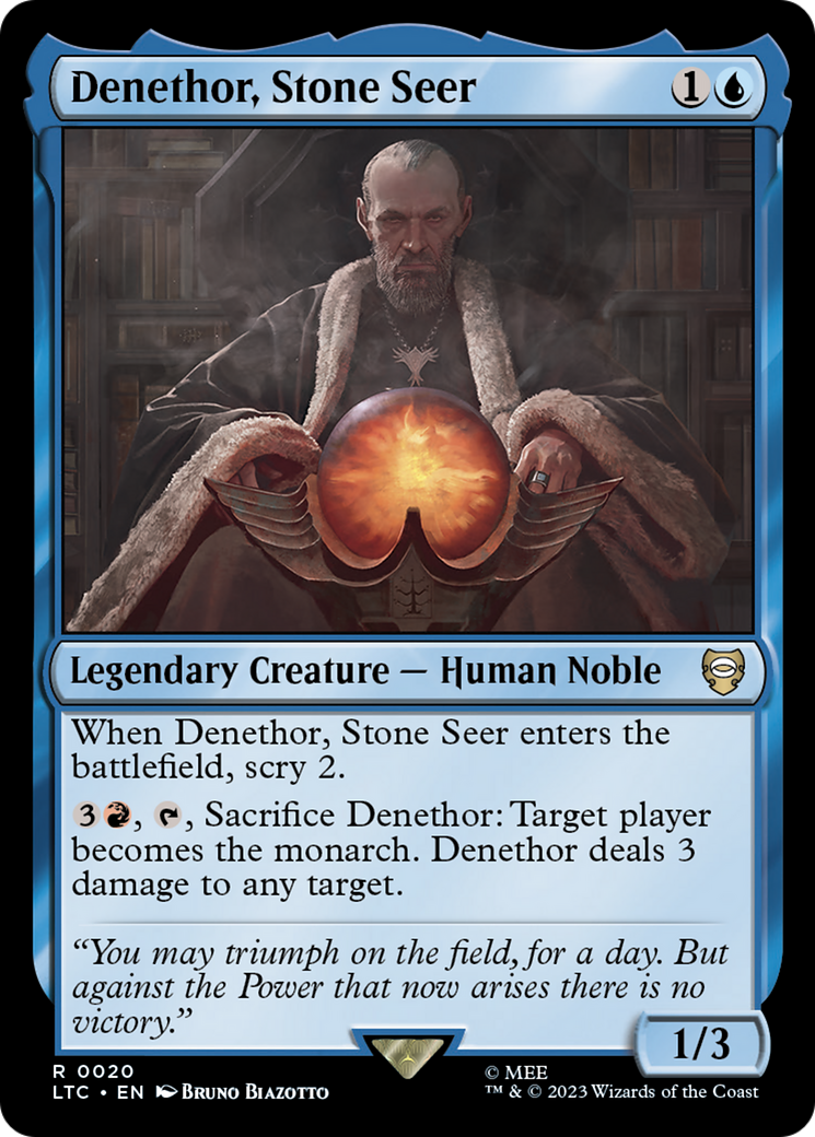 Denethor, Stone Seer [The Lord of the Rings: Tales of Middle-Earth Commander] | Boutique FDB TCG