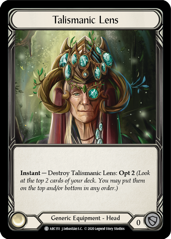 Talismanic Lens [U-ARC151] (Arcane Rising Unlimited)  Unlimited Normal | Boutique FDB TCG