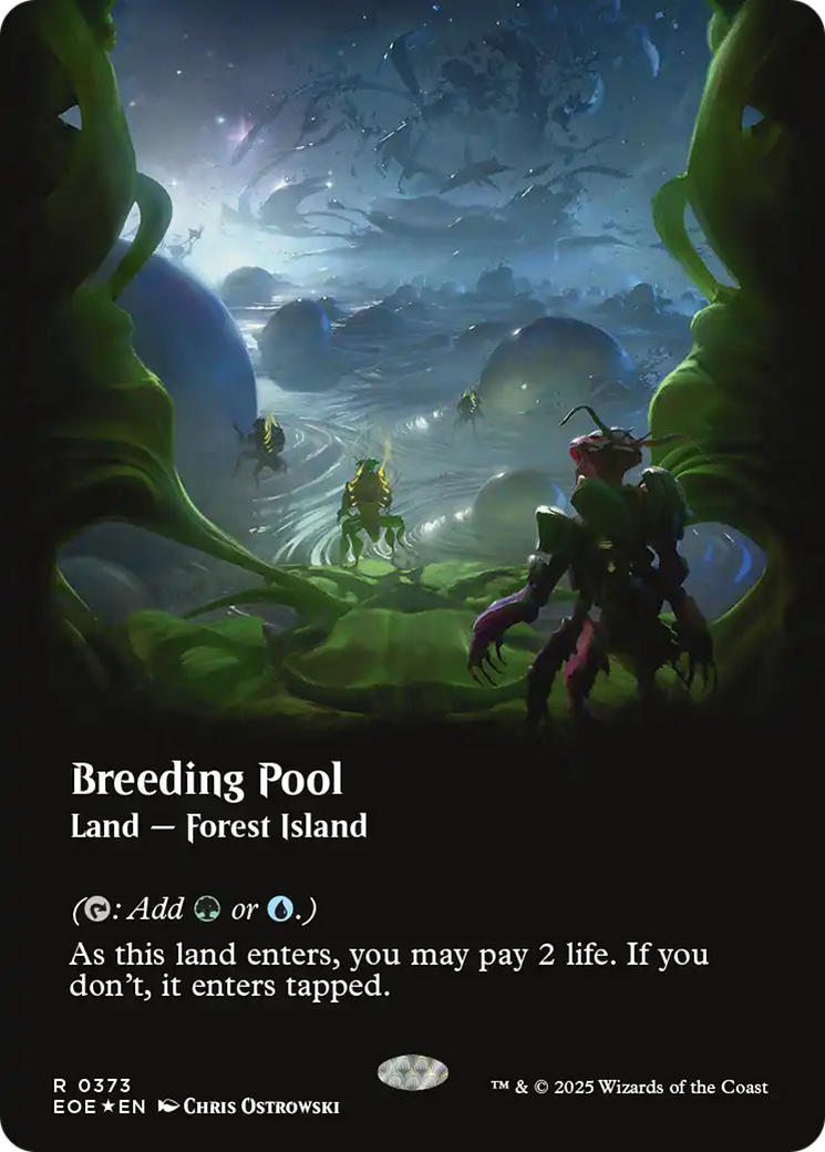 Breeding Pool (Borderless) (Galaxy Foil) [Edge of Eternities] | Boutique FDB TCG
