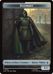 Merfolk // Doombot Double-Sided Token [Marvel Super Heroes Tokens] | Boutique FDB TCG